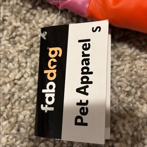 NWT Fabdog Rainbow Stripe Dog Hooded Puffer Coat Small - Picture 6 of 7